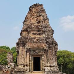 Die verzierten Türen am East Mebon haben uns sehr beeindruckt.