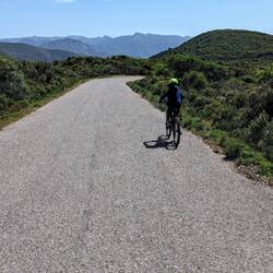 The wind had picked up, but we got to ride down in style - and alone