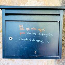 Ich wohne nicht hier, aber ich habe sehr intensiv gelebt. Ich werde euch vermissen.