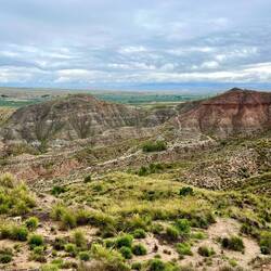 Der letzte Ausblick auf eine geologisch interessante Gegend.