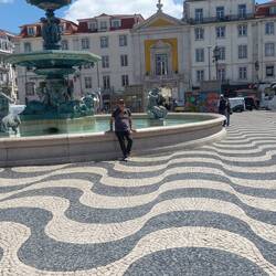 Geoff at Rossio square