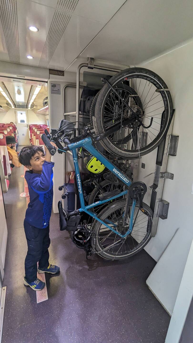 The boys are back in a train after a long time