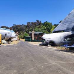 Original Set von "Krieg der Welten" mit Tom Cruise. Das war mal ein echtes Flugzeug.
