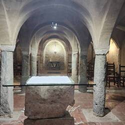Saint Stefano's crypt in the church in Santhià