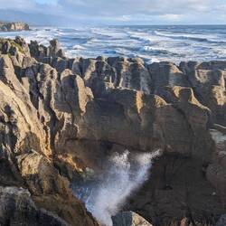One of several blow holes.