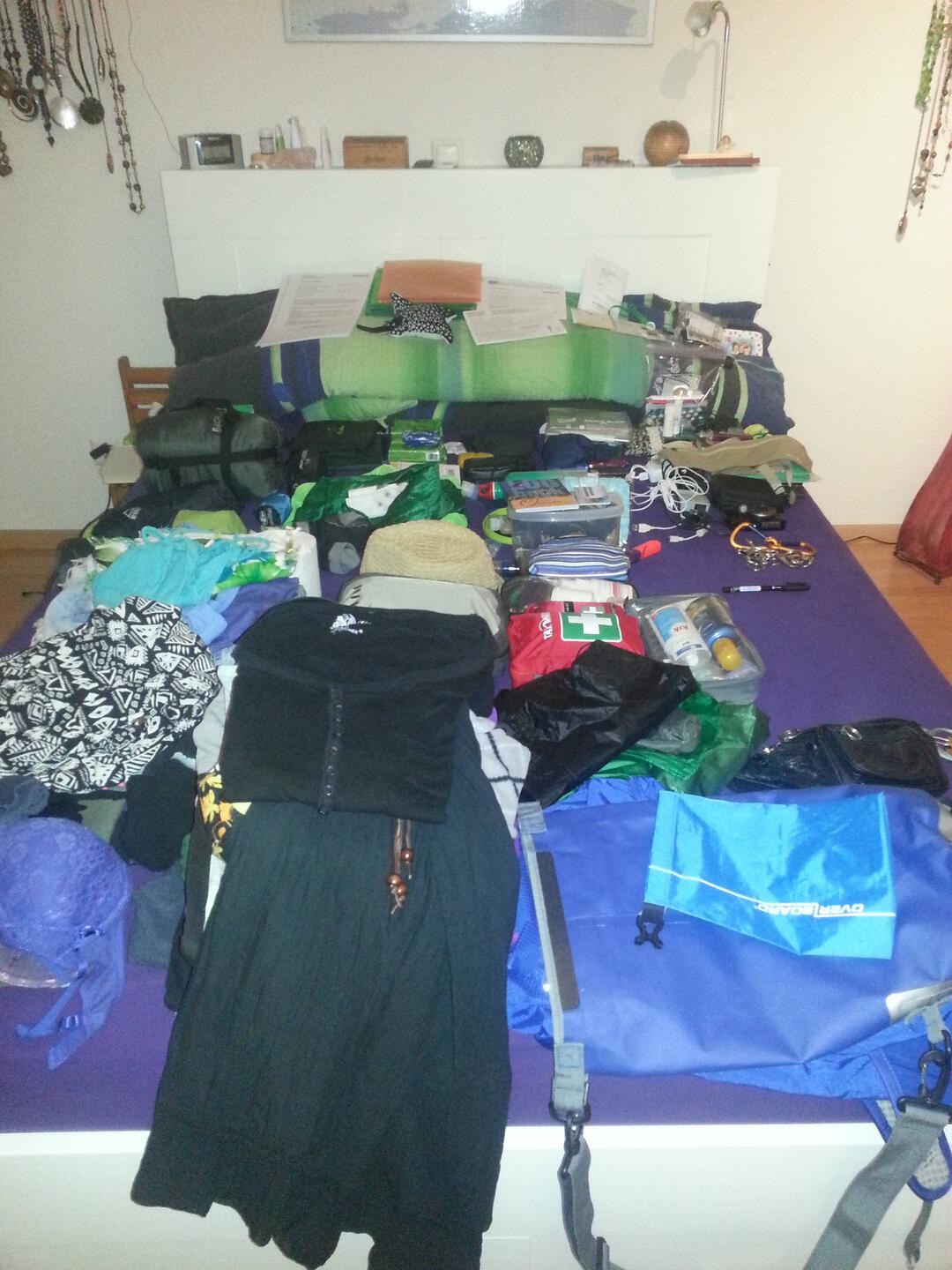 Wie soll das alles in meinen Rucksack!?