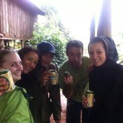 nach der Wanderung haben wir ein Bier verdient