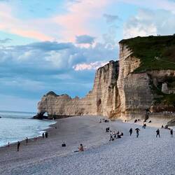 Everyone is waiting for sunset.