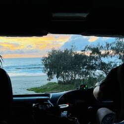 Entering our beach driveway