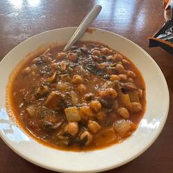 Chorizo & garbanzo stew I made- surprisingly good