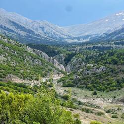 Limestone terrain and deep gorges