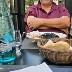 Fisch und Hauswein ... sehr gut