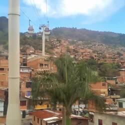 under way using cable car