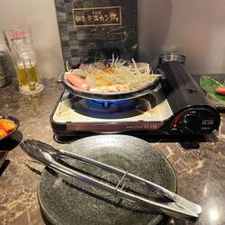 Jingikusan (Genghis Khan): Lamb grilled w/ veggies - Delish!