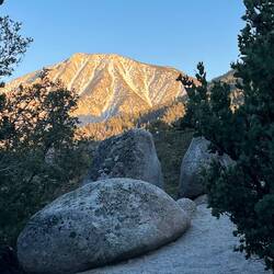San Jacinto im Sonnenuntergang