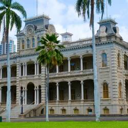 Der Iolani Palast, der einzige Königspalast der USA