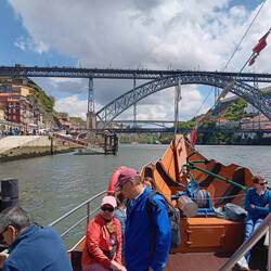 The Luis 1 bridge in Porto, River Douro