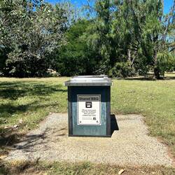 everywhere in the parks, BBQ grills, covered picnic areas, water dispensers, playgrounds, trash cans