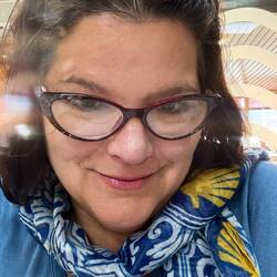 Sporting a new Camino scarf