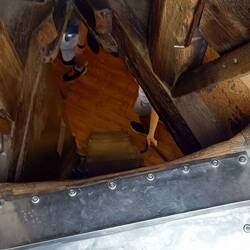 Da isch d'Stägä vom Turm abä🙈