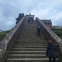 Steps into Portomarin. After these, another 8kms
