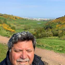 Top of valley, looking at parliament building