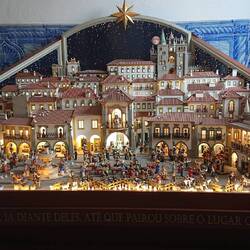 A large nativity scene (in a model of Evora town)