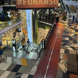 This 7 floor mall next to our Hotel even had a designated indoor cycling track