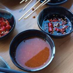 He brought the chilli selection later