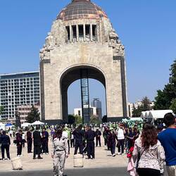 Revolutionary Plaza during Ciclovia