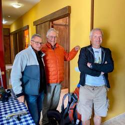 Felipe was our hospitalero and we also had two French pilgrims with us in the albergue!