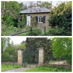 Botanical Gardens; the cottage at the edge / an unused entrance