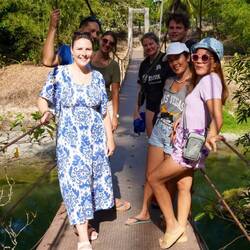 Gruppenbild auf der Scheiß Brücke