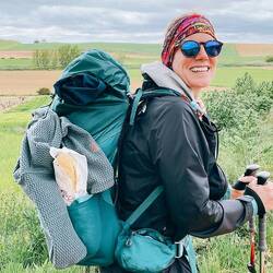 You know you're walking across Spain when you have a fresh loaf of French bread in you side pocket