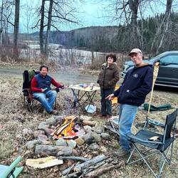 Our camp site at Pine River