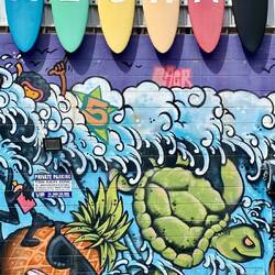 Überall tolle Graffiti zu finden