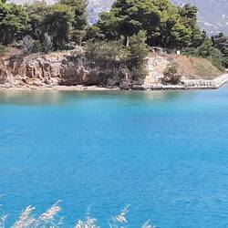 North end of Corinth canal at Loutraki