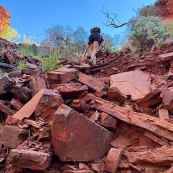Der Auf- bzw Abstieg ist nicht ganz ohne