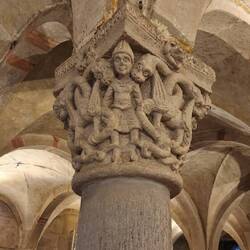 A sample of the stonework in the Basilica