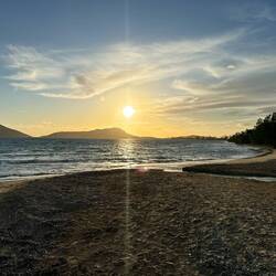 Sunset am heutigen Stellplatz