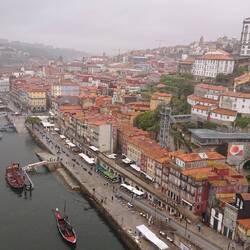 Looking down on Ribeira and Gaia districts