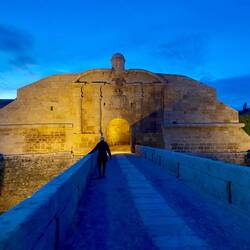 We had to walk through a set of two gates to reach our lodging inside the walls