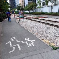 Walkway, railway, bikeway