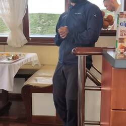Morning briefing for our first day of biking in Croatia. Eddy is one of our 2 guides - excellent!