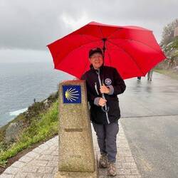 Me at Finisterre, the end of the earth.