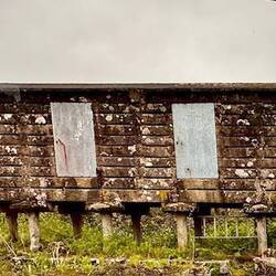 Old Stone grain storage (like our old corn cribs)