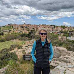 View behind of Avila and wall