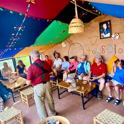 At the women's cooperative