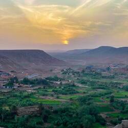 Sunset from the top of Ait Ben Haddou