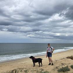 Admiring the views, before the storms